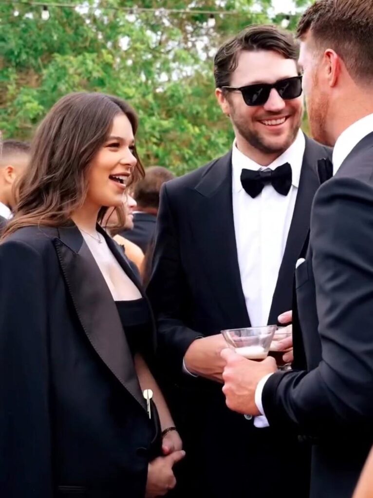 Hailee Steinfeld and Josh Allen at Sam Darnold’s wedding