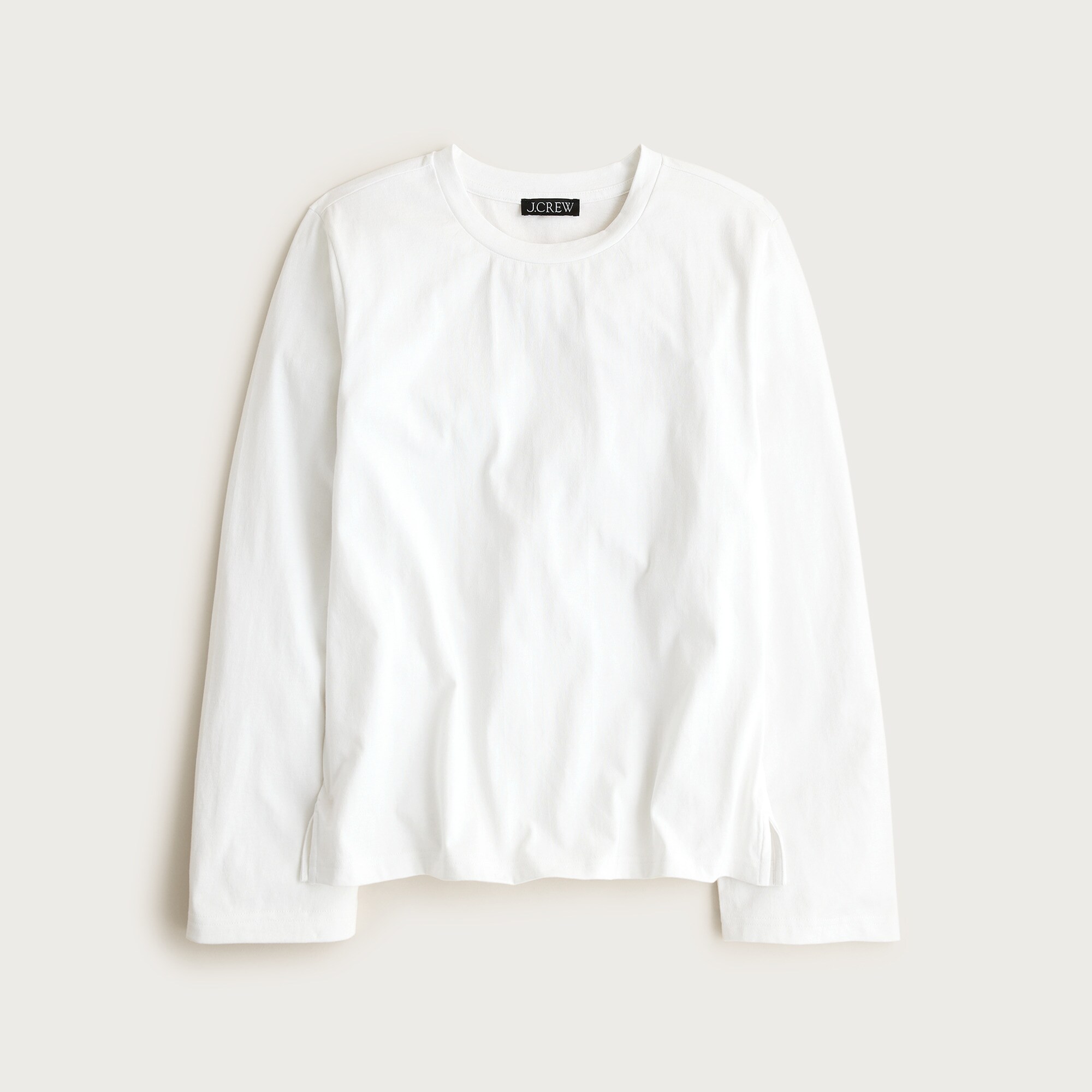 Boyfriend Jersey Relaxed Long-Sleeve T-Shirt