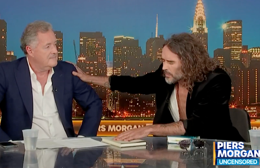 Piers Morgan interviewed Russell Brand on his YouTube show, 'Piers Morgan Uncensored'