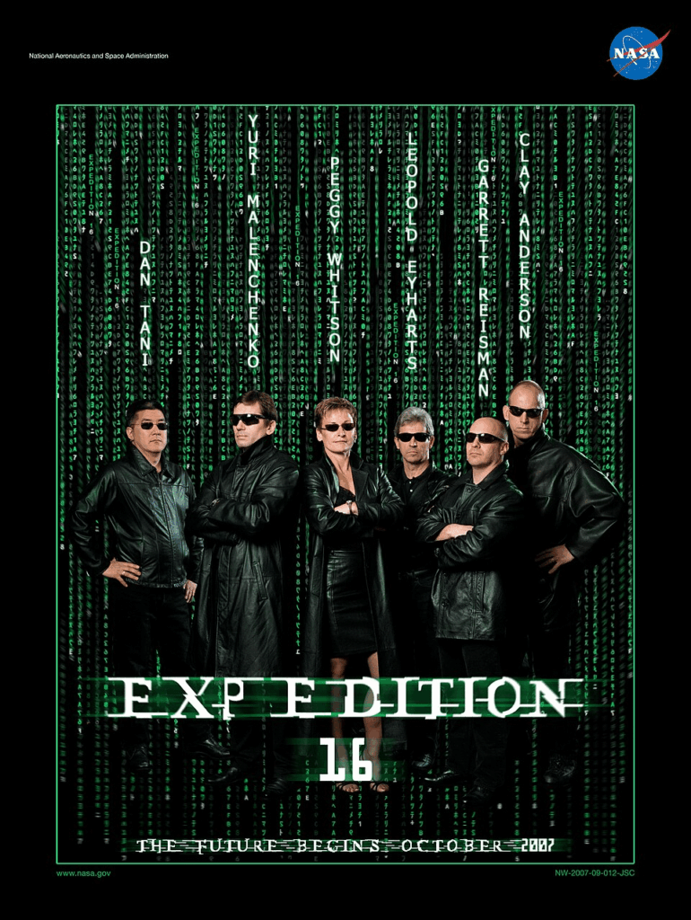 Throwback to the amazing promotional posters that NASA releases for each ISS expedition!