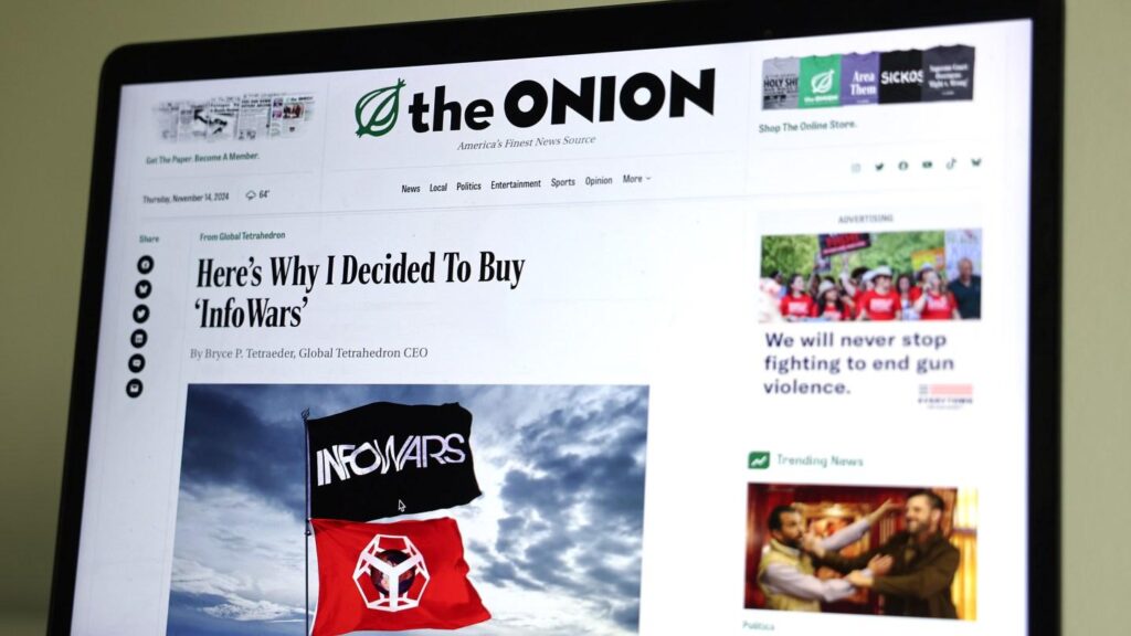 The Onion Cuts a New Deal to Take Over Infowars