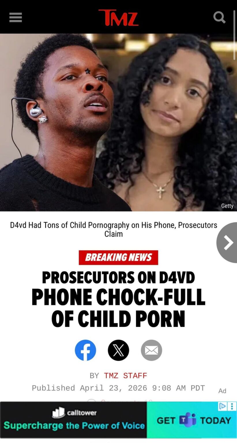 D4vd Had Tons of Child Pornography on His Phone, Prosecutors Claim