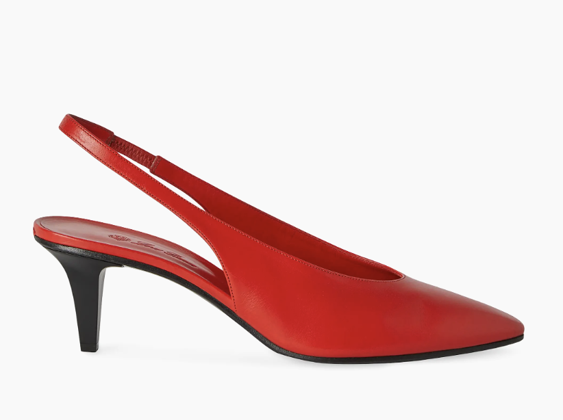Loro Piana, Rebecca Leather Slingback Pumps