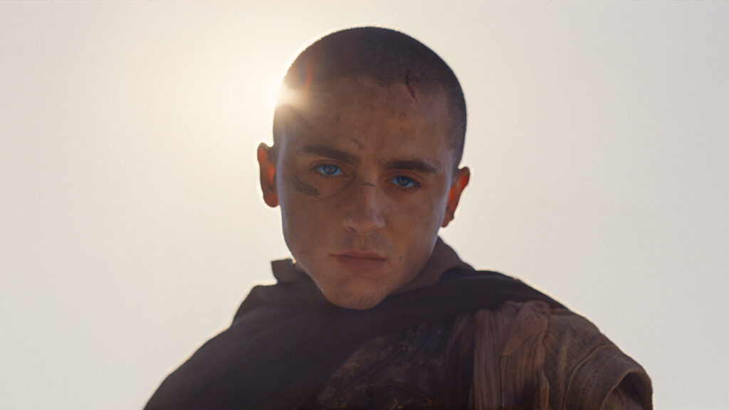 Timothee Chalamet as Paul Atreides in Warner Bros. Pictures and Legendary Pictures’ action adventure Dune: Part Three