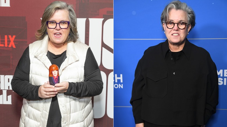 Rosie O'Donnell before and after her weight loss