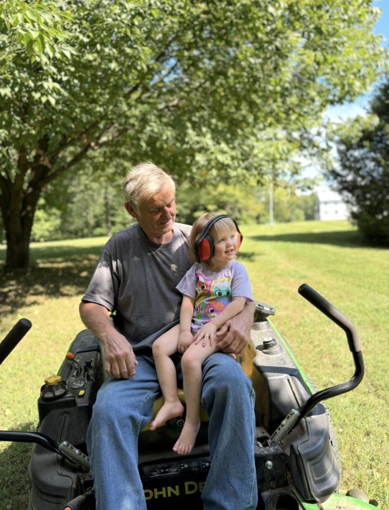Rylee and her PawPaw often watch TODAY together.