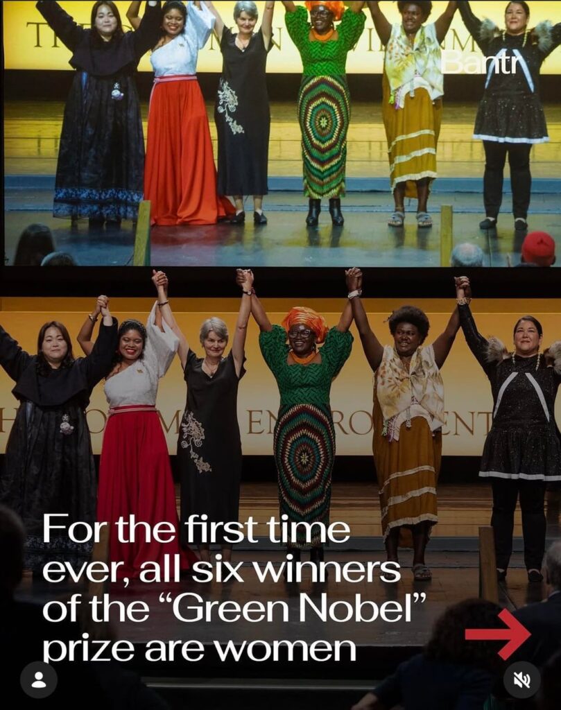 For the first time ever all six winners of the 2026 Goldman Environmental Prize, often called the "Green Nobel,” are women.