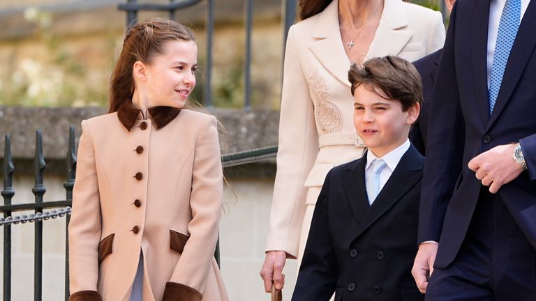 Princess Charlotte and Prince Louis. Pic: PA