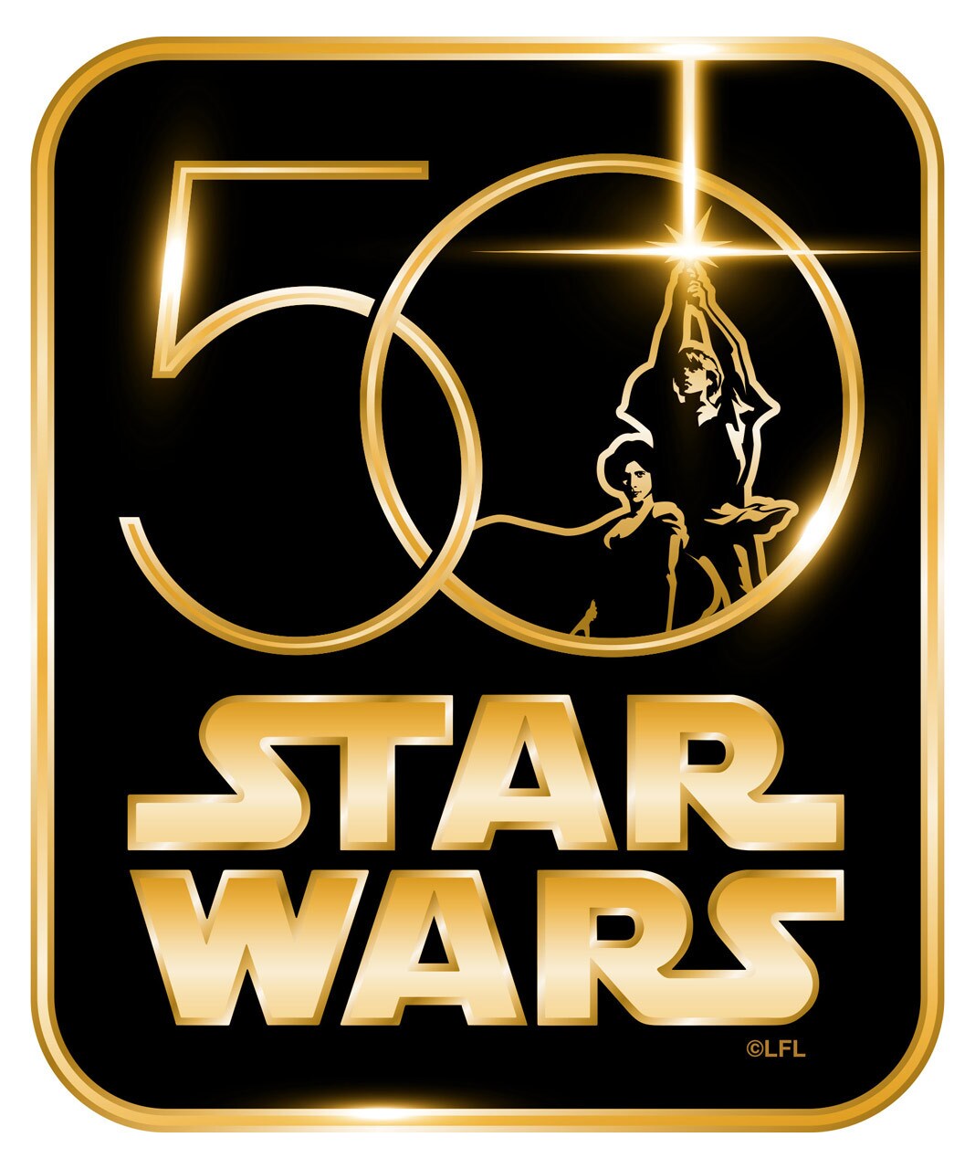 Star Wars 50th Anniversary Logo Acrylic Magnet