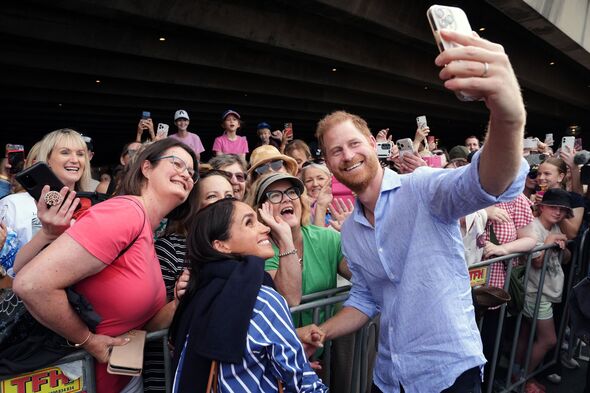 The Duke And Duchess of Sussex meet fans in Sydney