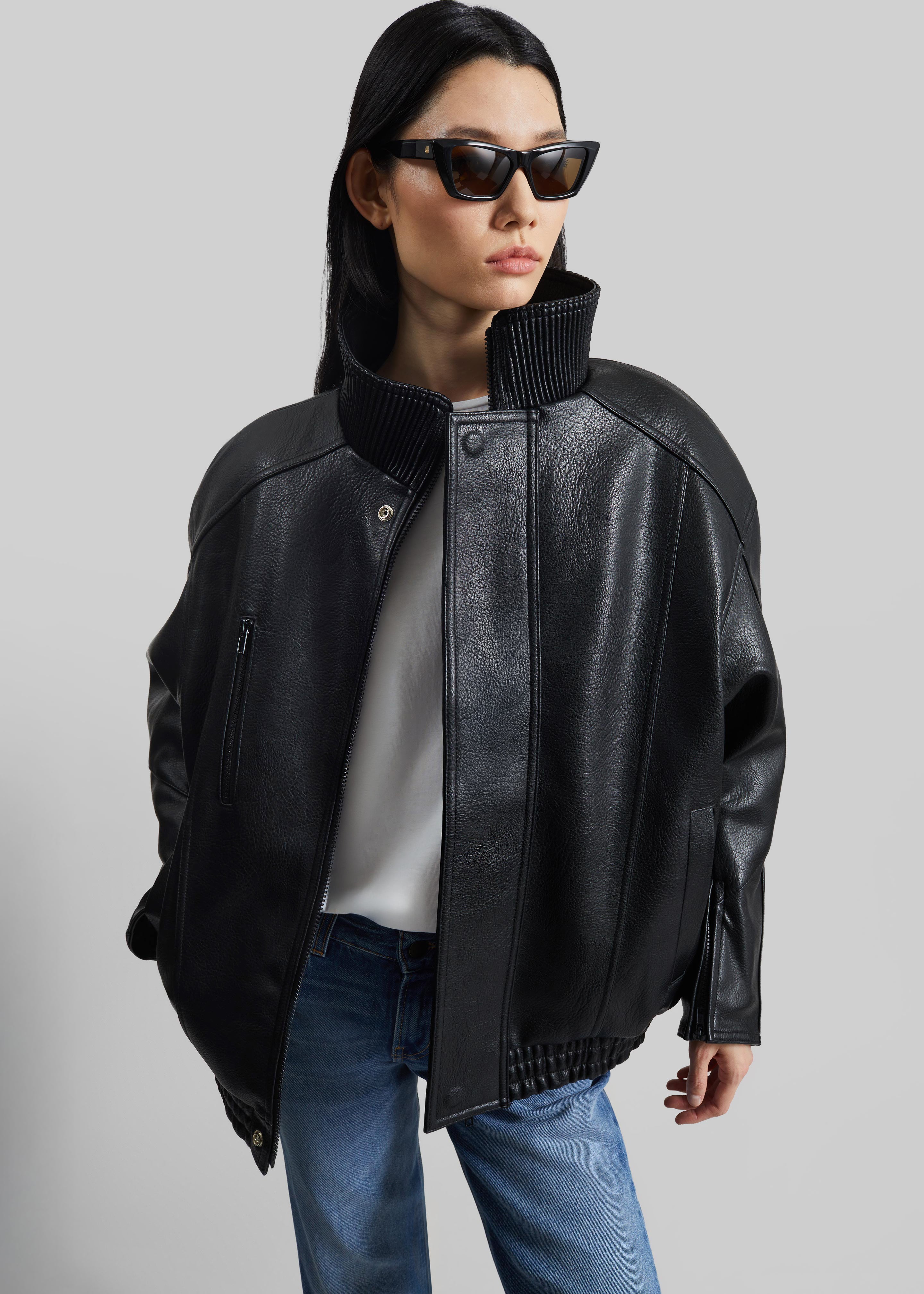Zion Quilted Bomber Jacket - Black