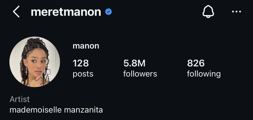 Manon removes KATSEYE from her Instagram Bio