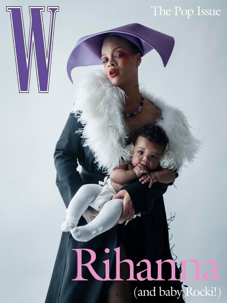 Rihanna & her daughter Rocki cover The Pop Issue for W Magazine. Photographed by Tim Walker & styled by Jahleel Weaver.