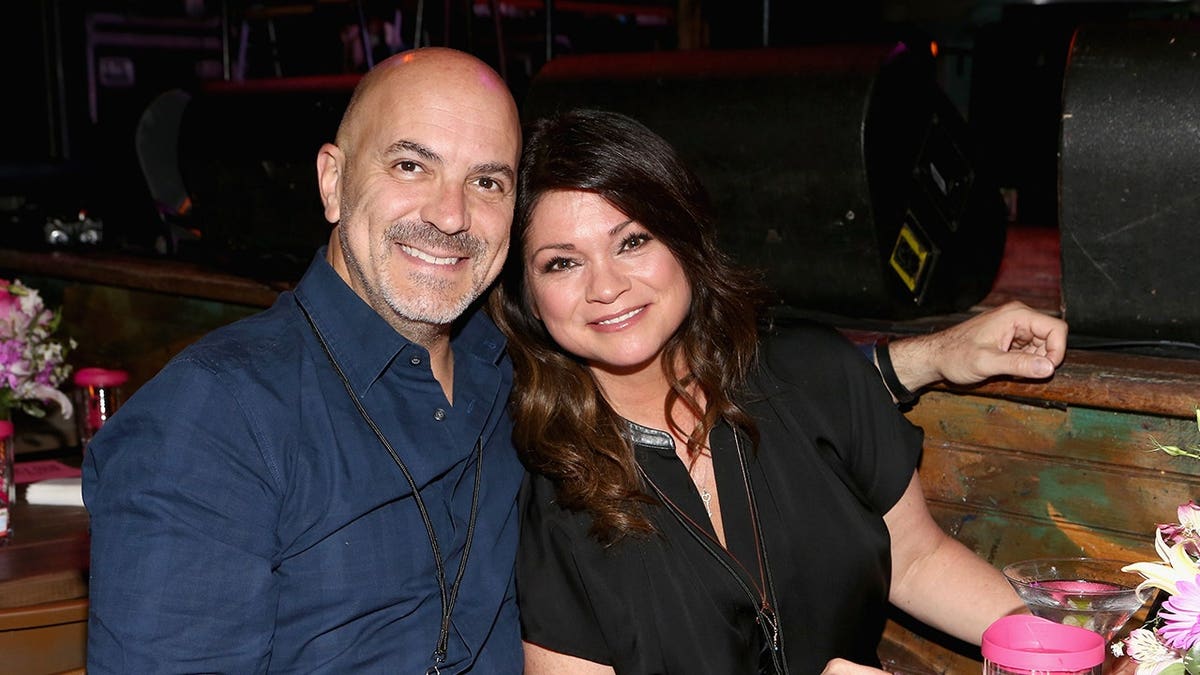 Actress Valerie Bertinelli and Tom Vitale standing together at an event in West Hollywood