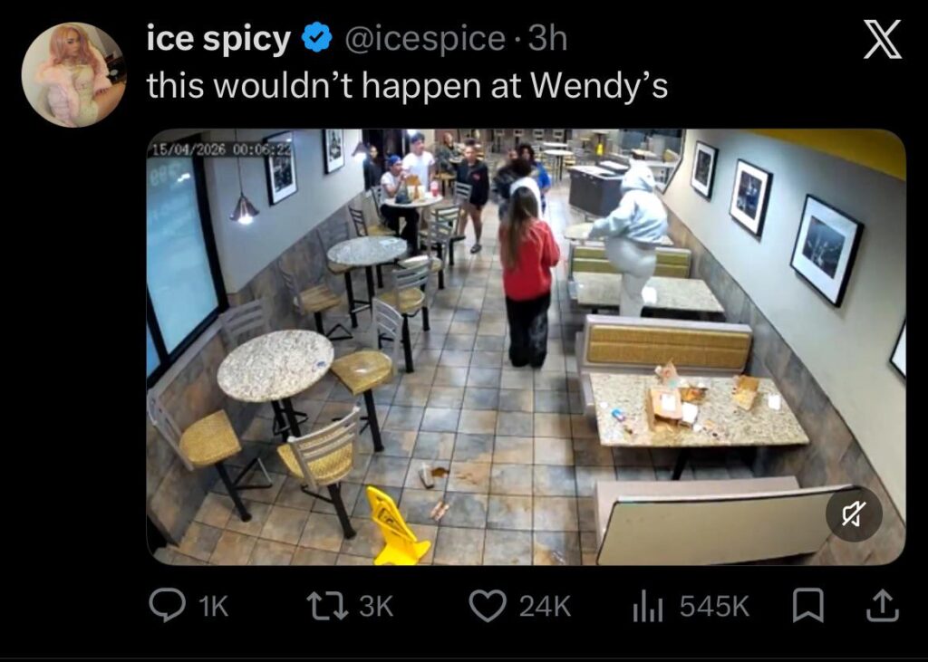 Ice Spice responds after being involved in an altercation at a McDonald's in LA “this wouldn't happen at Wendy’s”