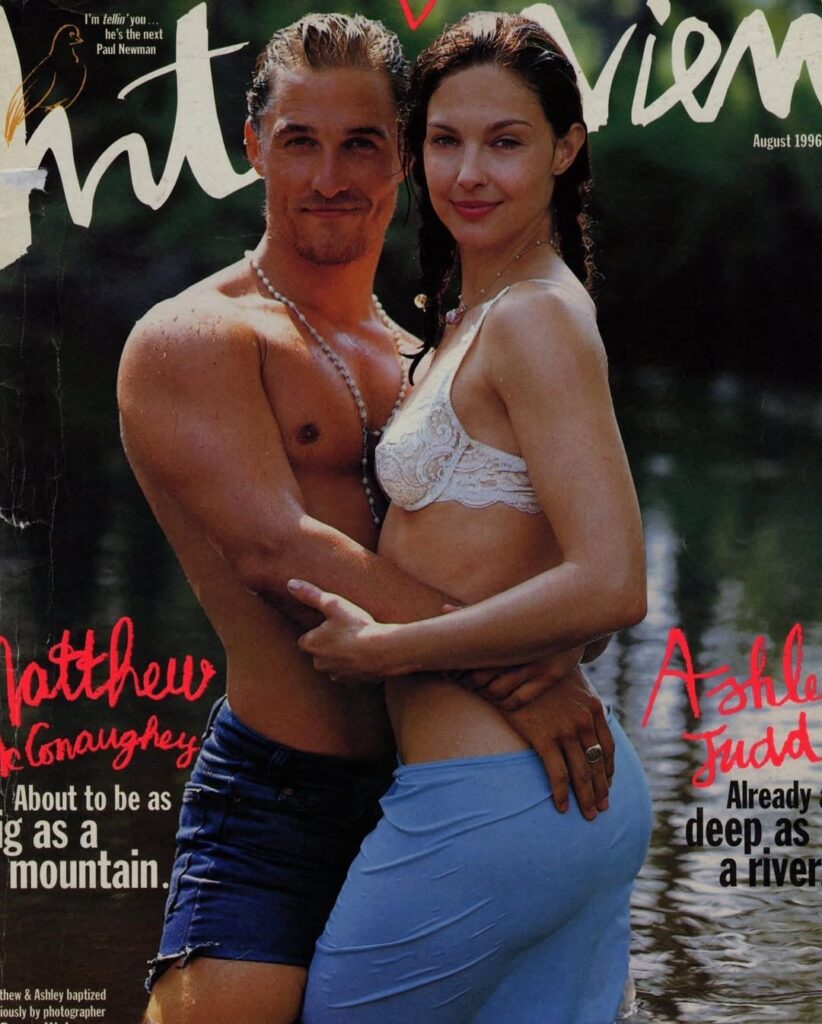 Ashley Judd and Matthew McConaughey for Interview Magazine (August 1996)