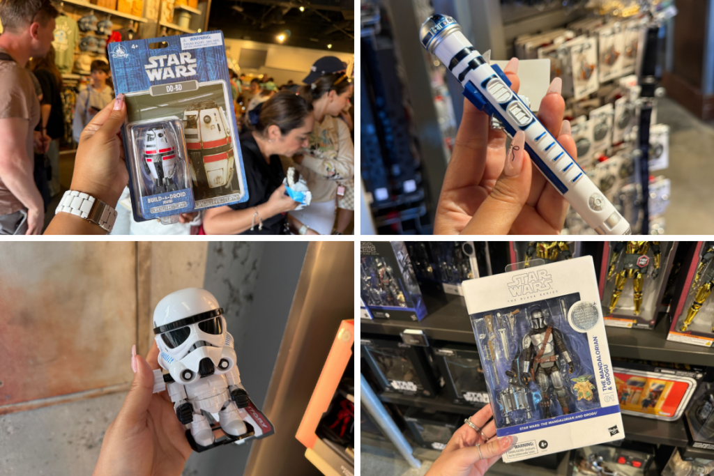 New Star Wars themed toys, figures, and pens now available for purchase at Walt Disney World.