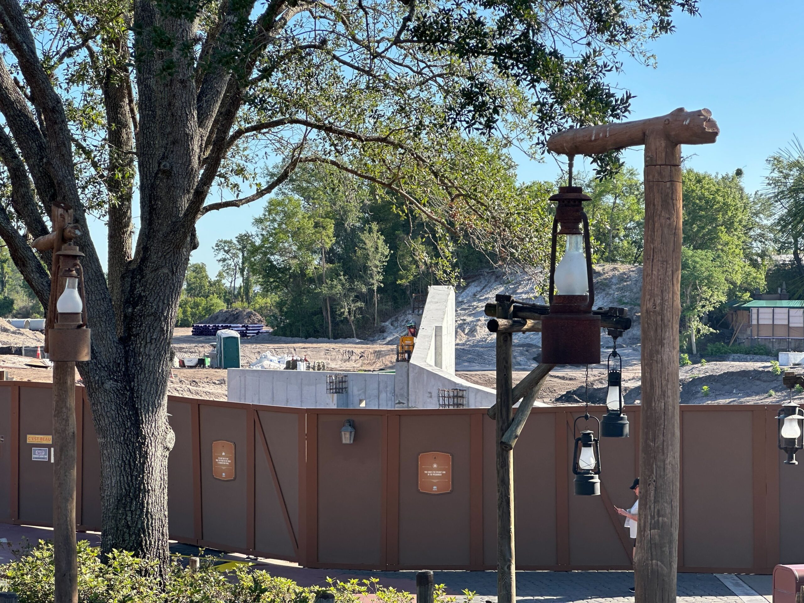 Piston Peak construction at Magic Kingdom
