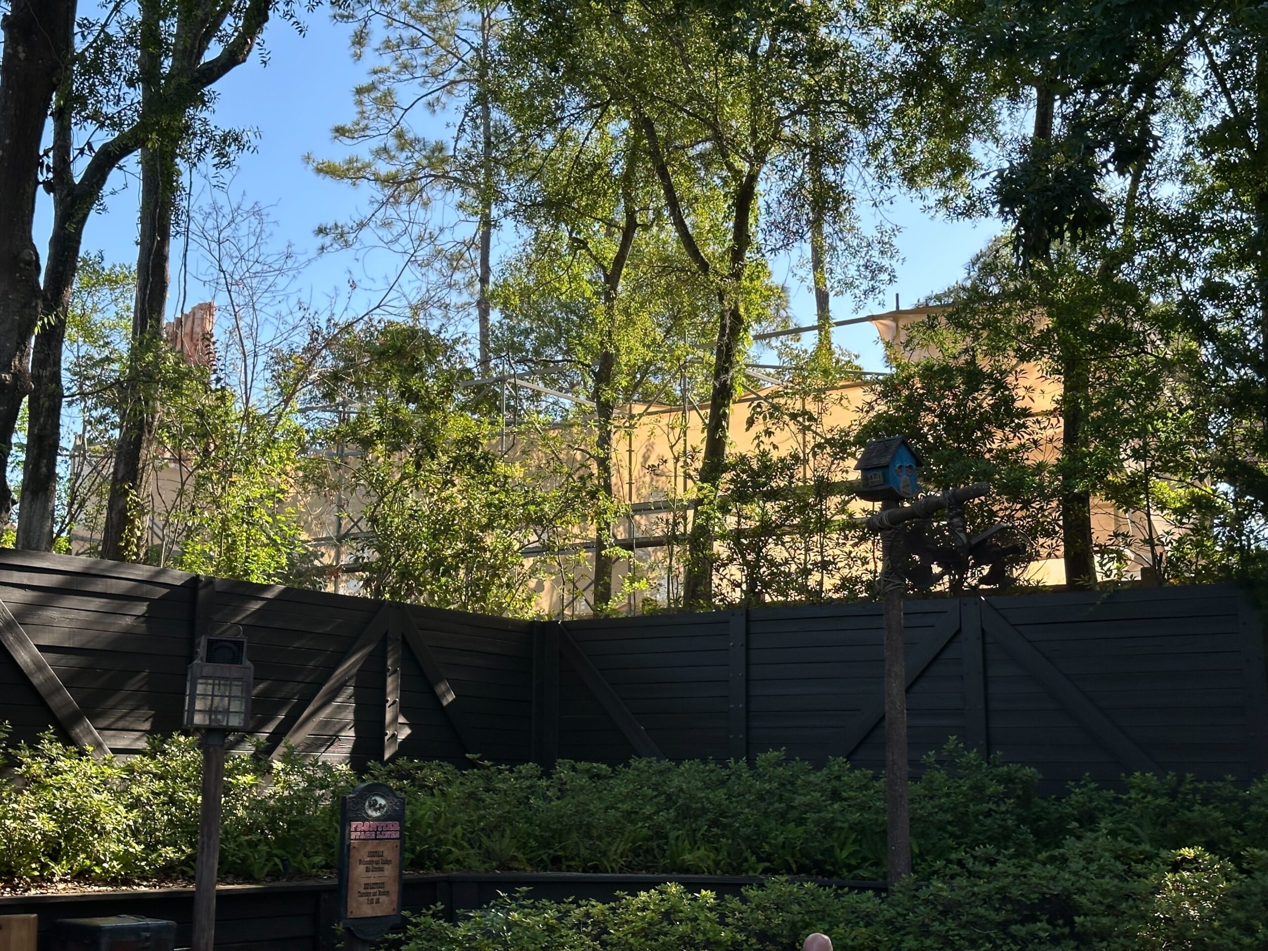 Big Thunder Mountain construction at Magic Kingdom
