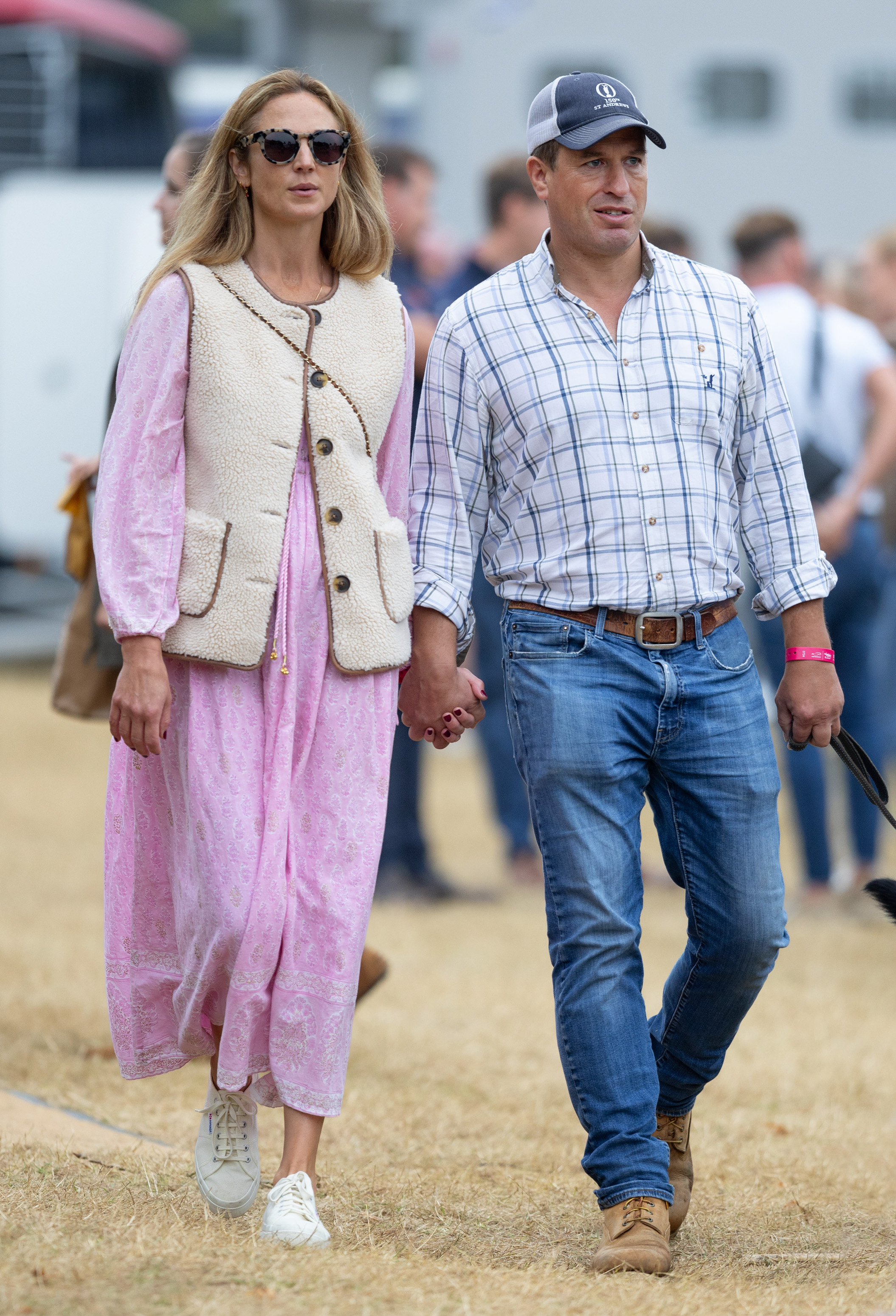 STAMFORD, UNITED KINGDOM - SEPTEMBER 07: Harriet Sperling and Peter Phillips are seen at the Burghley Horse Trials (Photo by Spotlight Royal/Bauer-Griffin/GC Images)