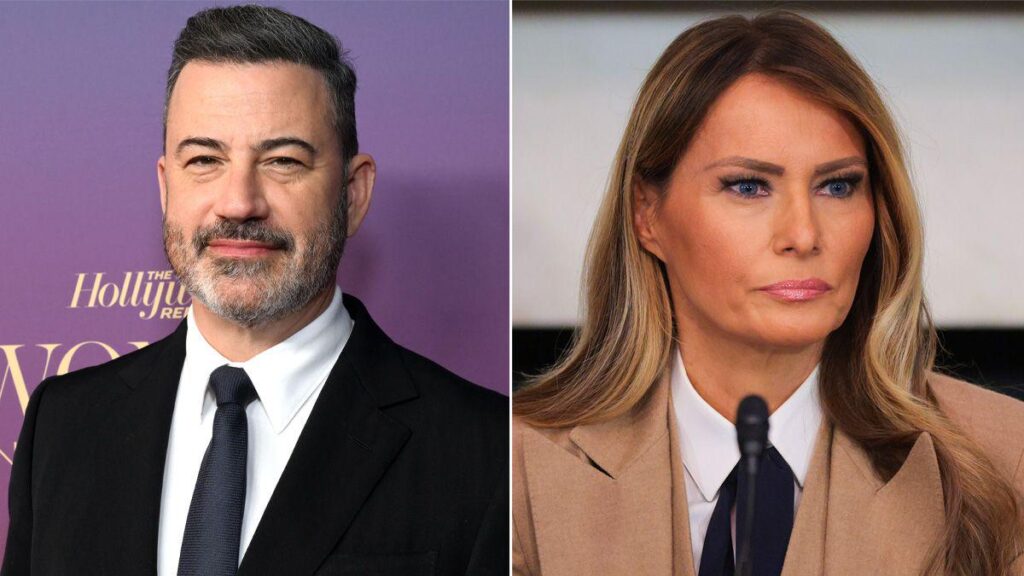 Fox News host audibly groans as Jimmy Kimmel's views soar after Melania widow joke