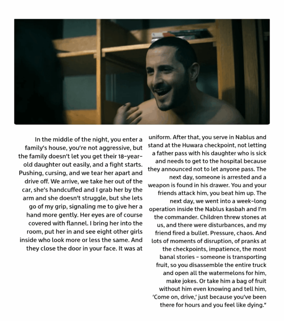 Tomer Capone, Israeli star of The Boys series, casually admitted to taking part in the abduction, beating, looting and harassment of Palestinians during his years in the IDF.