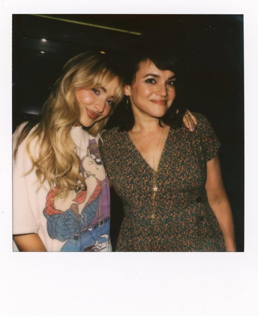 Norah Jones via Instagram: "Have a ball headlining Coachella @sabrinacarpenter! You'll always be my first time ♥️". The pair duetted "Don't Know Why" during Sabrina's 2024 Coachella performance