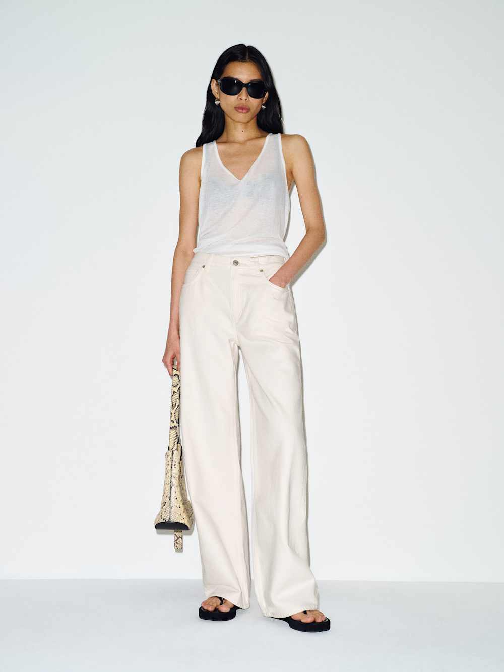 Reisa Adjustable Waist Baggy Jeans