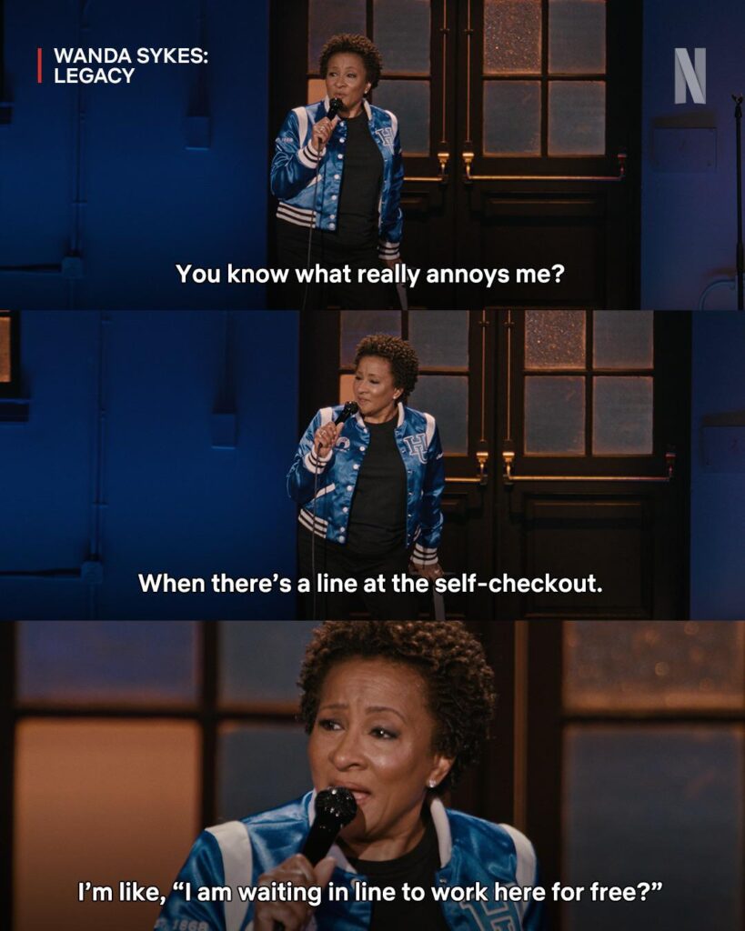 Wanda Sykes on self-checkout lines: ‘I’m waiting in line to work for free?’