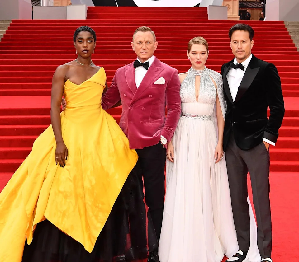 Léa Seydoux (third from the left) said she feels hopeful for the James Bond franchise with Denis Villeneuve at the helm of the first installment in the Amazon era (Getty Images for EON Productions, Metro-Goldwyn-Mayer Studios, and Universal Pic)