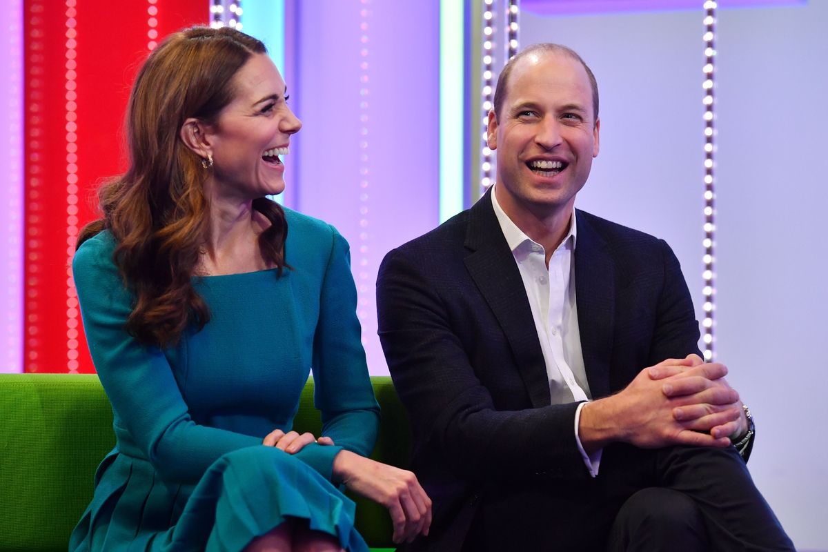 A photo of William Kate and their family