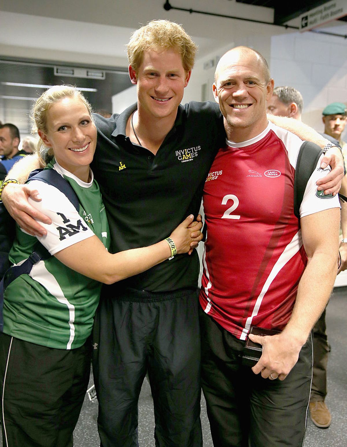 Zara Tindall, Prince Harry and Mike Tindall