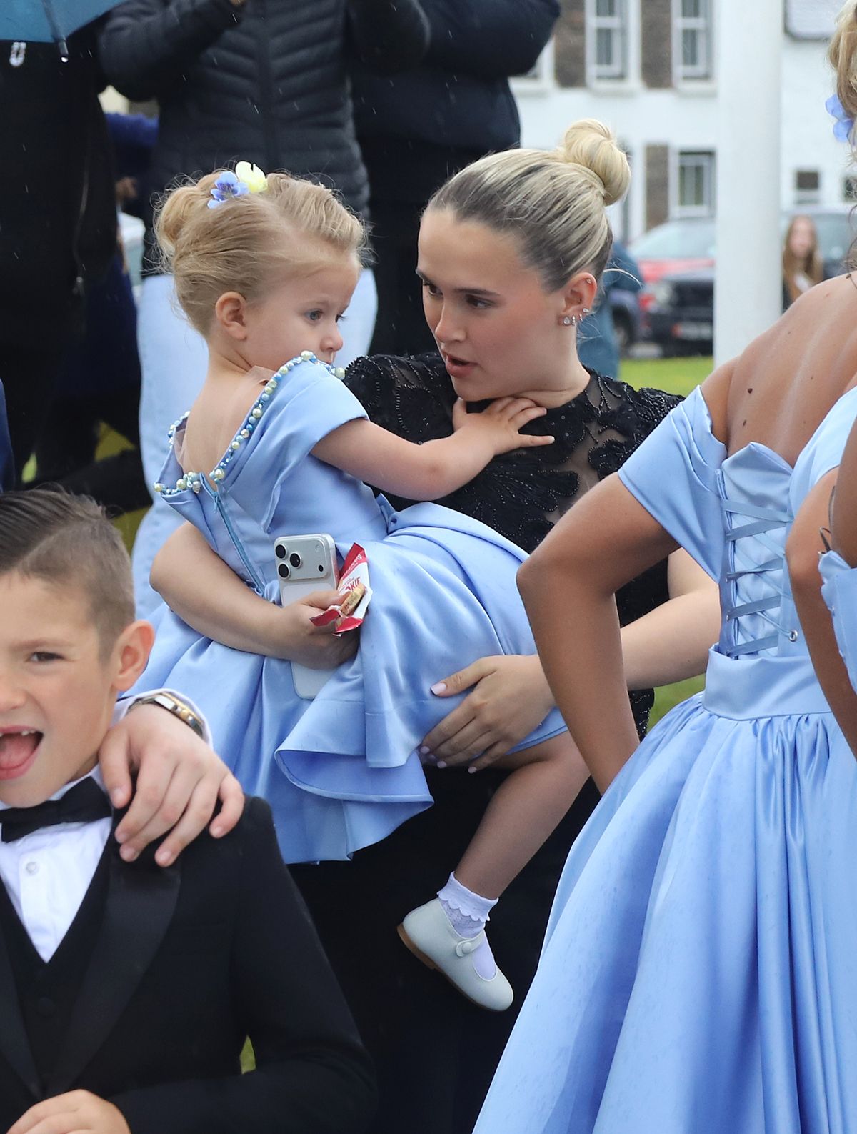 Bambi Fury and Molly-Mae Hague at the wedding of Venezuela Fury and Noah Price