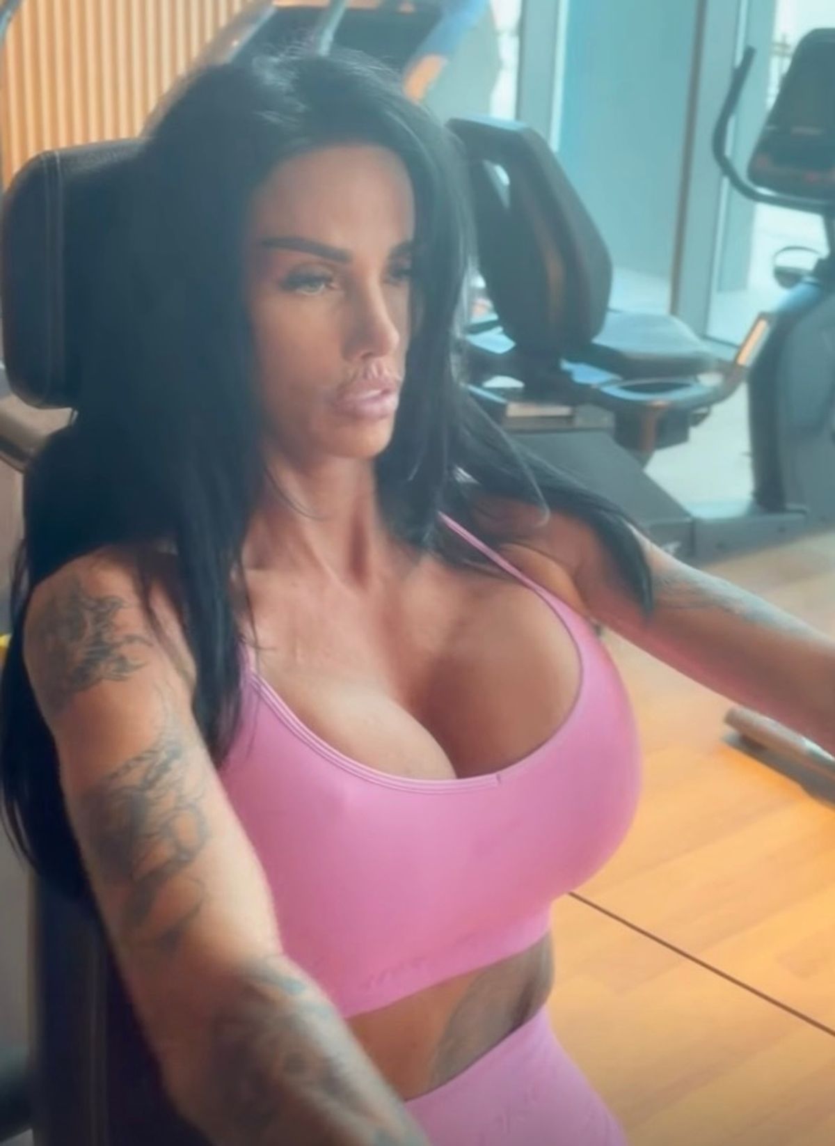 The star has been sharing her workout videos on social media