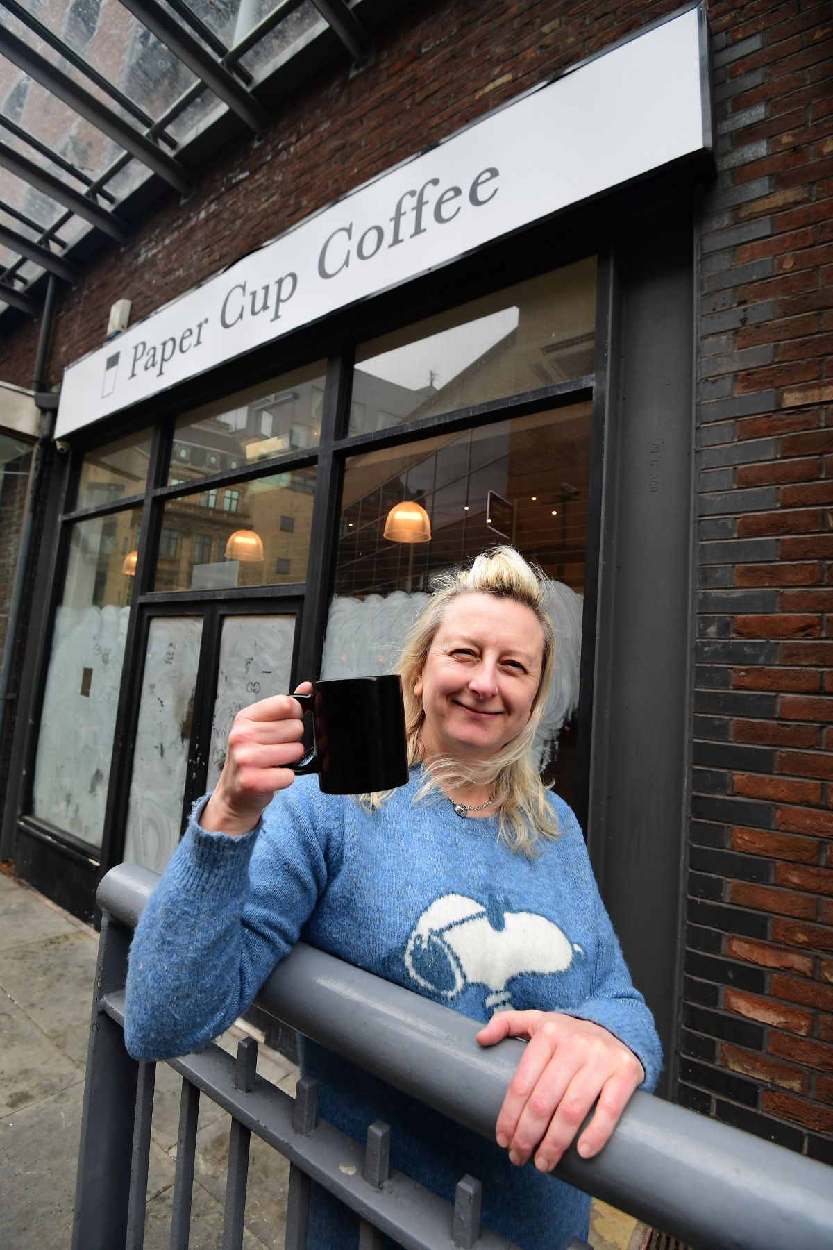 Michelle Langan outside Paper Cup Coffee