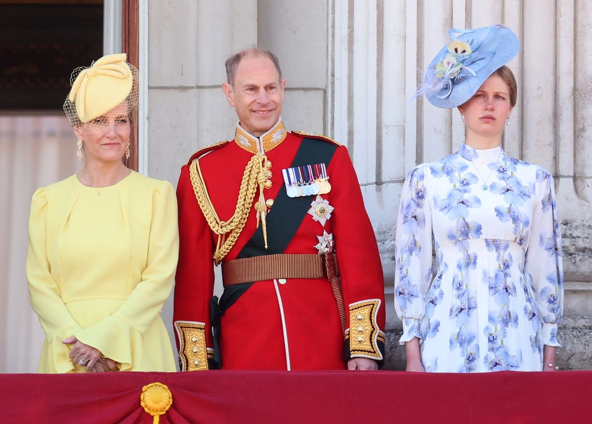 Louise with her parents the Duke and Duchess of Edinburgh