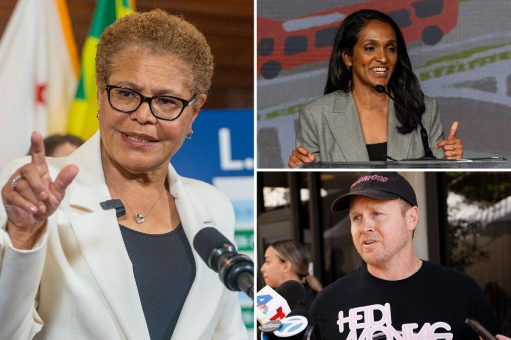 The celebrities backing which candidates in the LA mayor's race