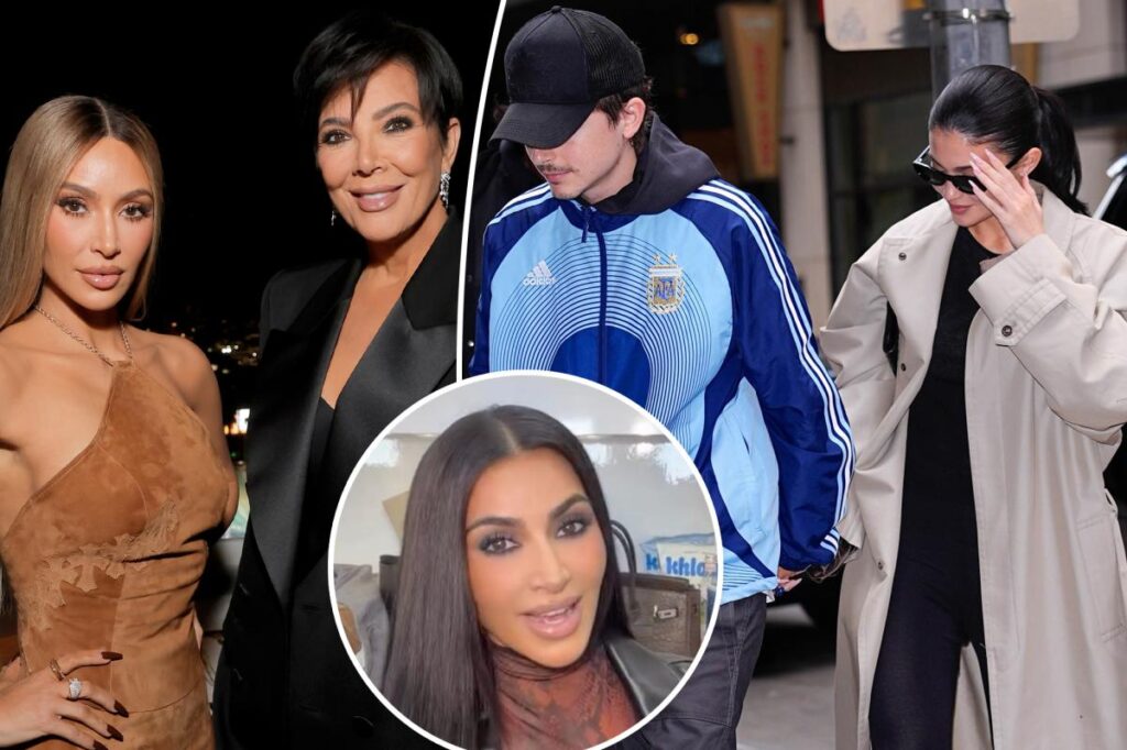 Kylie Jenner, Timothée Chalamet join Kim Kardashian and mom Kris to see 'The Fear of 13' on Broadway