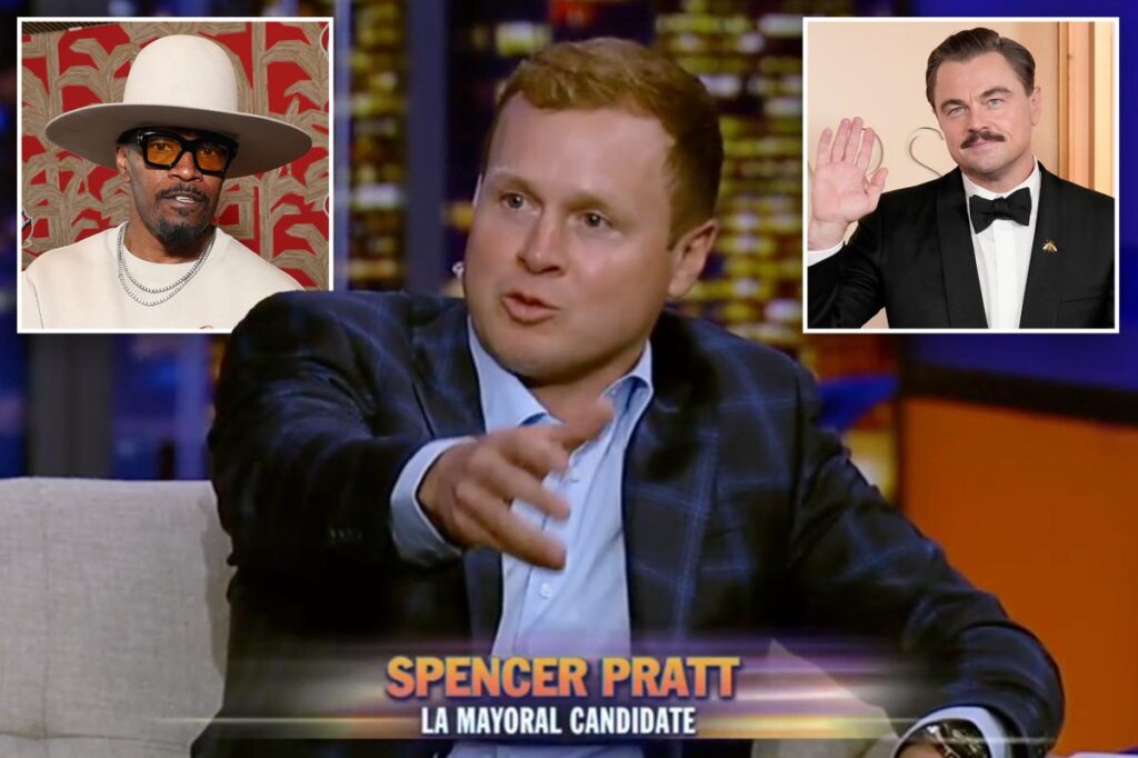 Spencer Pratt spills truth about celebrity endorsements after touting support from Leo DiCaprio, Jamie Foxx Spencer Pratt spills truth about celebrity endorsements after touting support from Leo DiCaprio, Jamie Foxx