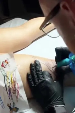 Rihanna getting tattooed by artist Bang BangCredit: Bang Bang Tattoo/Instagram