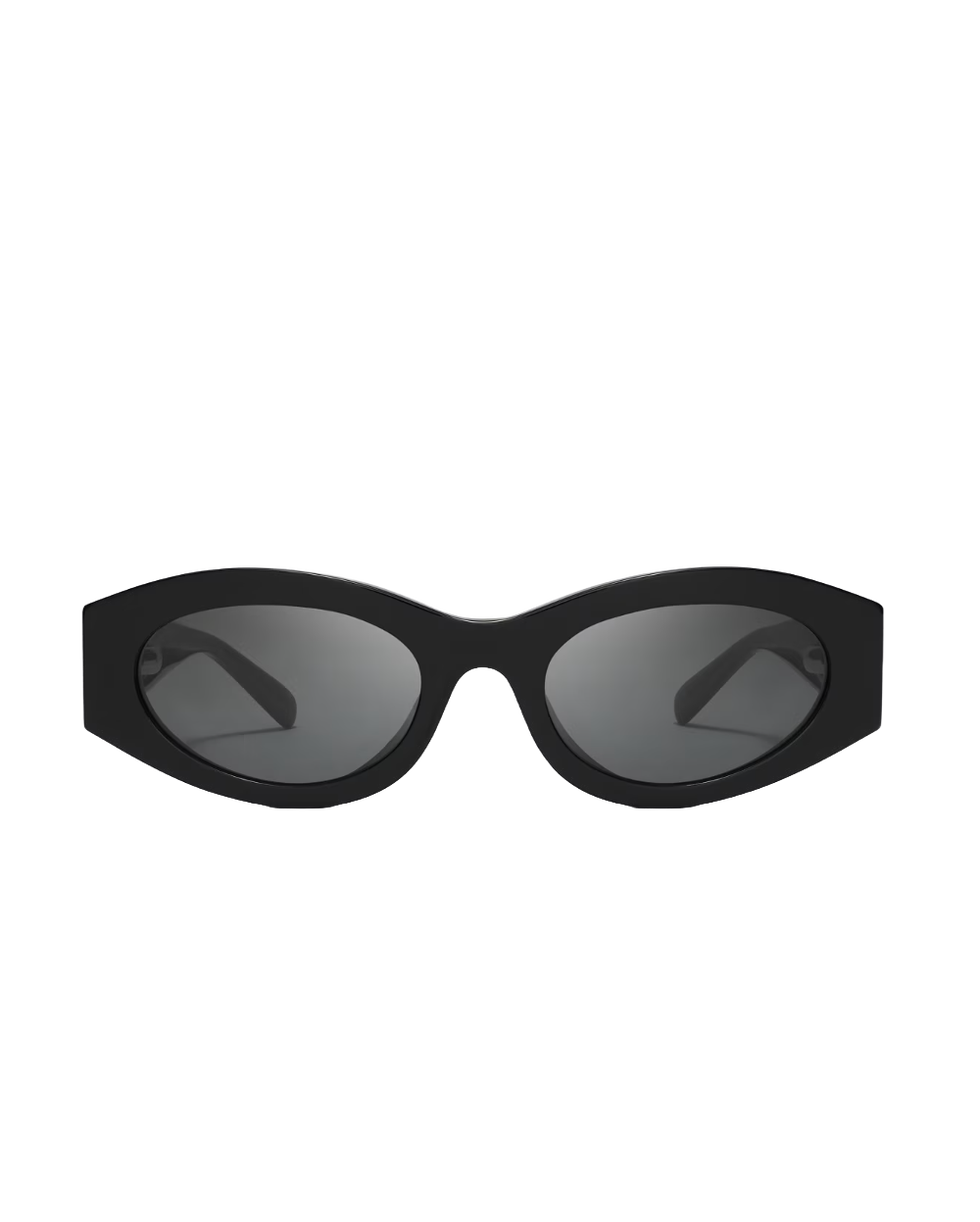 Pierced Oval Sunglasses