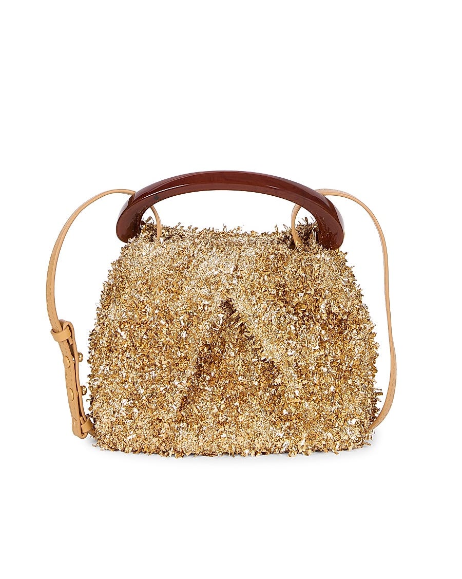 Crisp Metallic Crossbody Bag