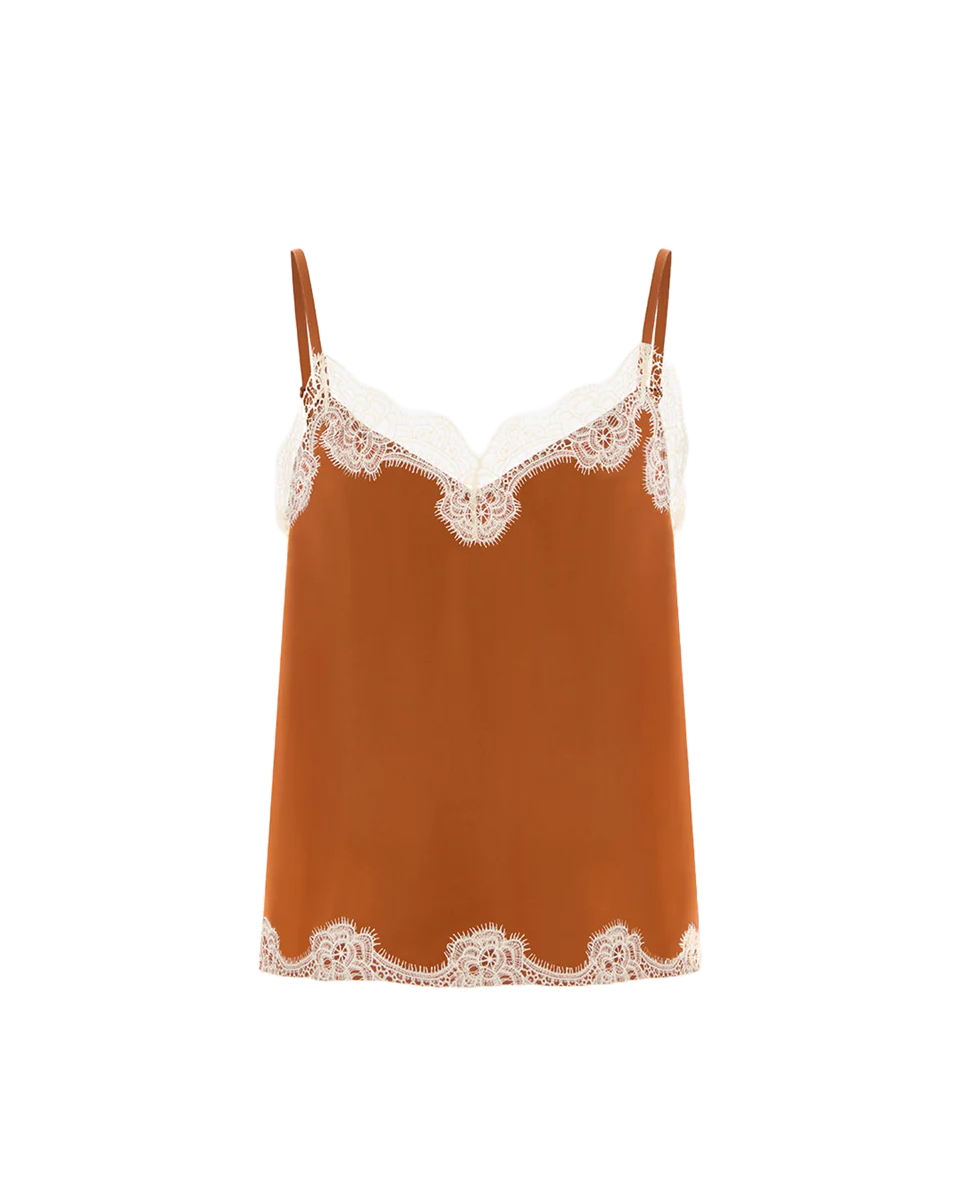 Eme Lace Satin Top