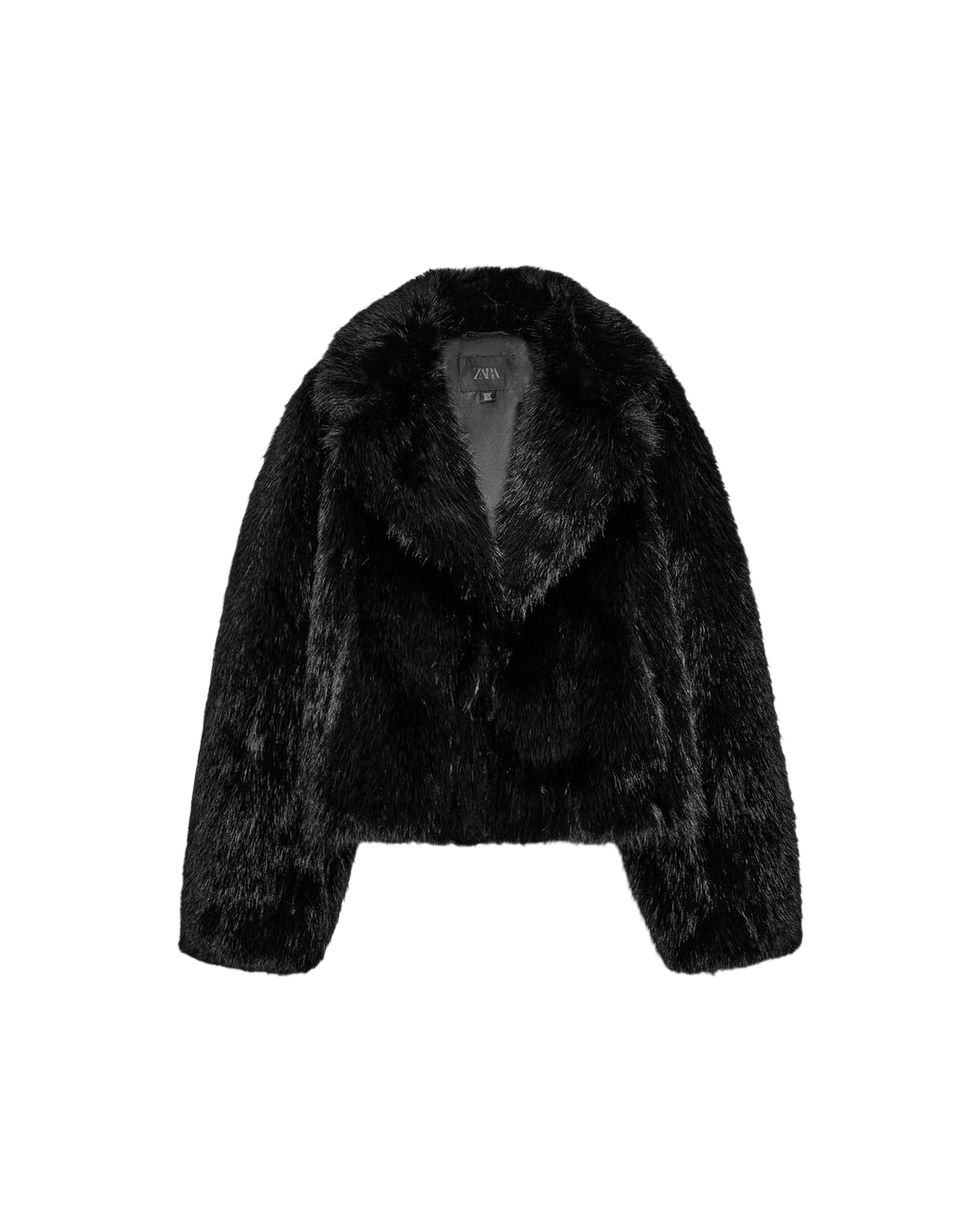 Short Faux Fur Coat 