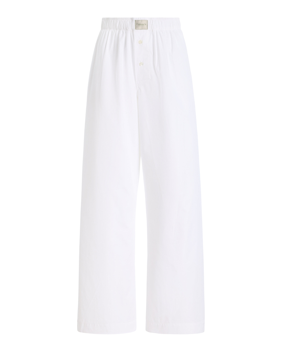 La Boxer Alta Cotton-Poplin Pants