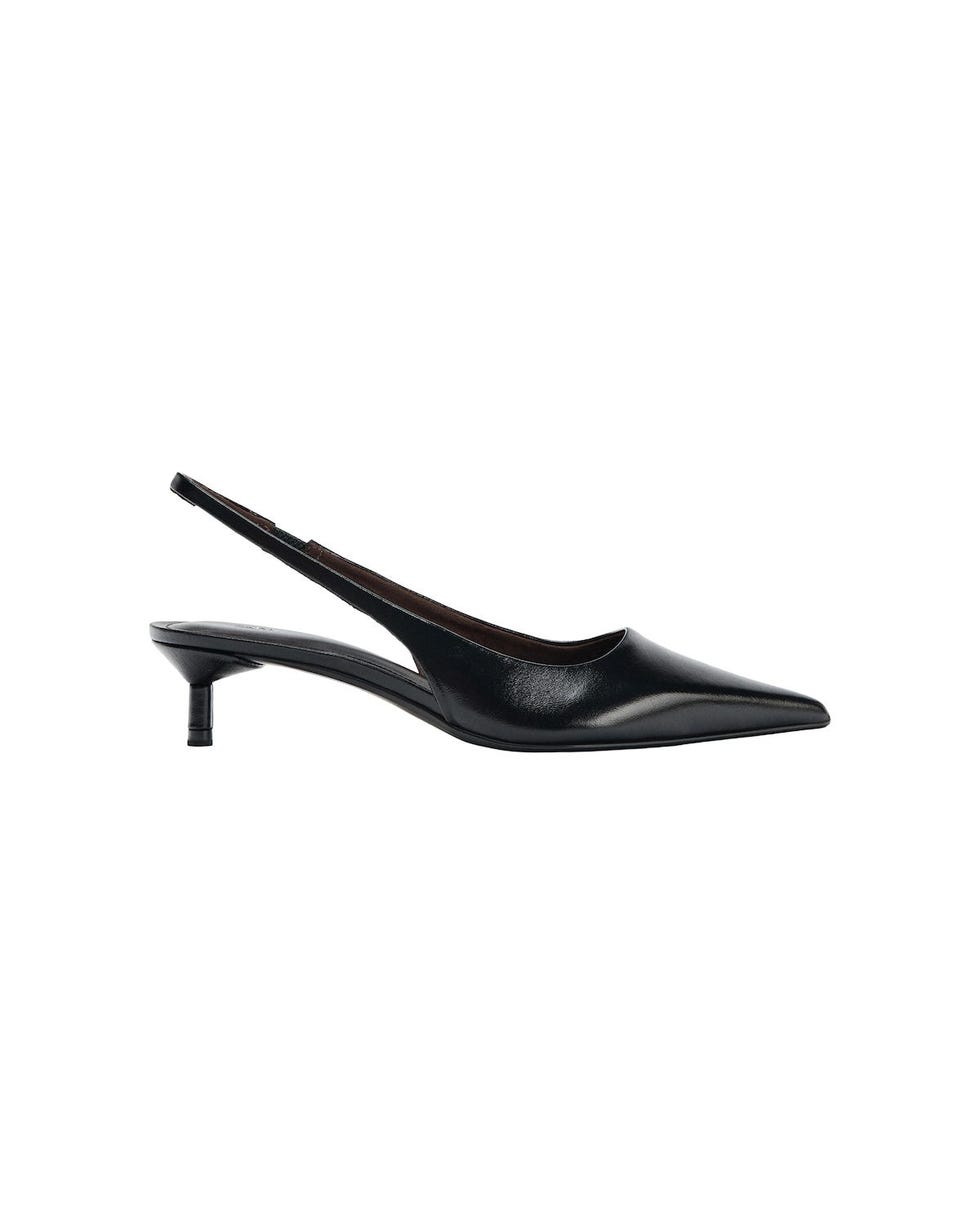 Leather Slingback Shoes 