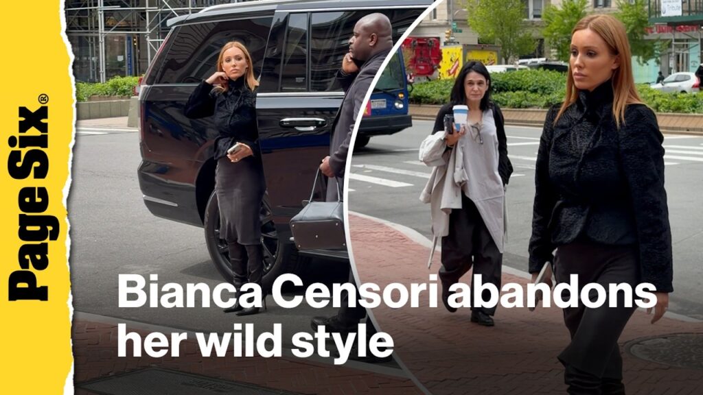 Bianca Censori abandons her wild style for a conservative look at college visit