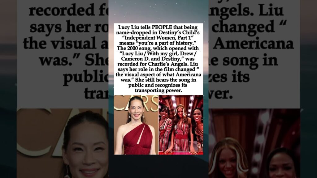 Lucy Liu on Destiny’s Child Name Drop in “Independent Women”: “You’re a Part of History” #LucyLiu