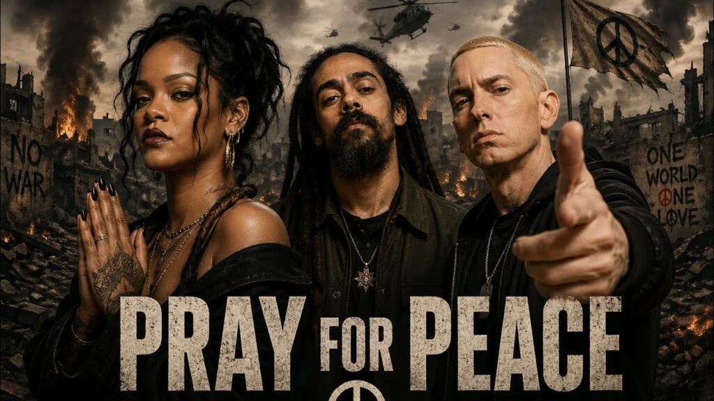 Rihanna ft. Damian Marley, Eminem - PRAY FOR PEACE 🕊️🌍 A Song for Humanity | Official AI music video
