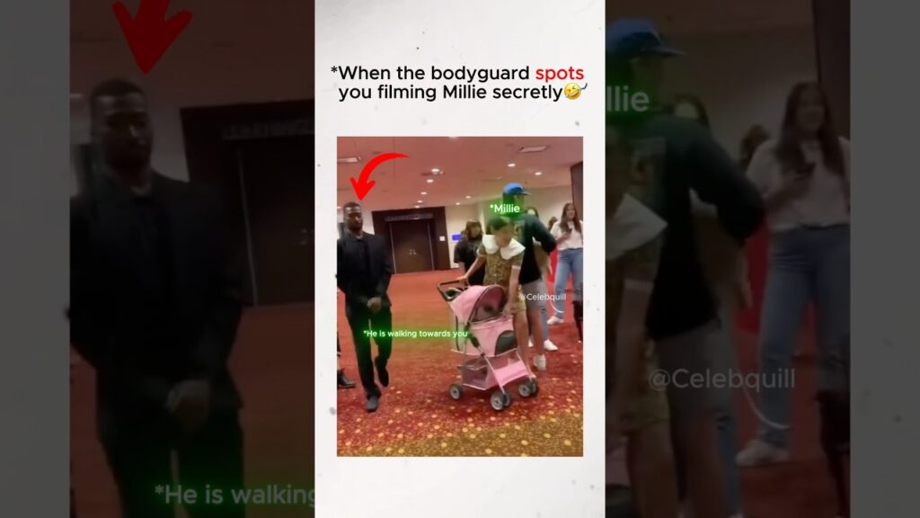 When the bodyguard spots you filming Millie secretly #Milliebobbybrown